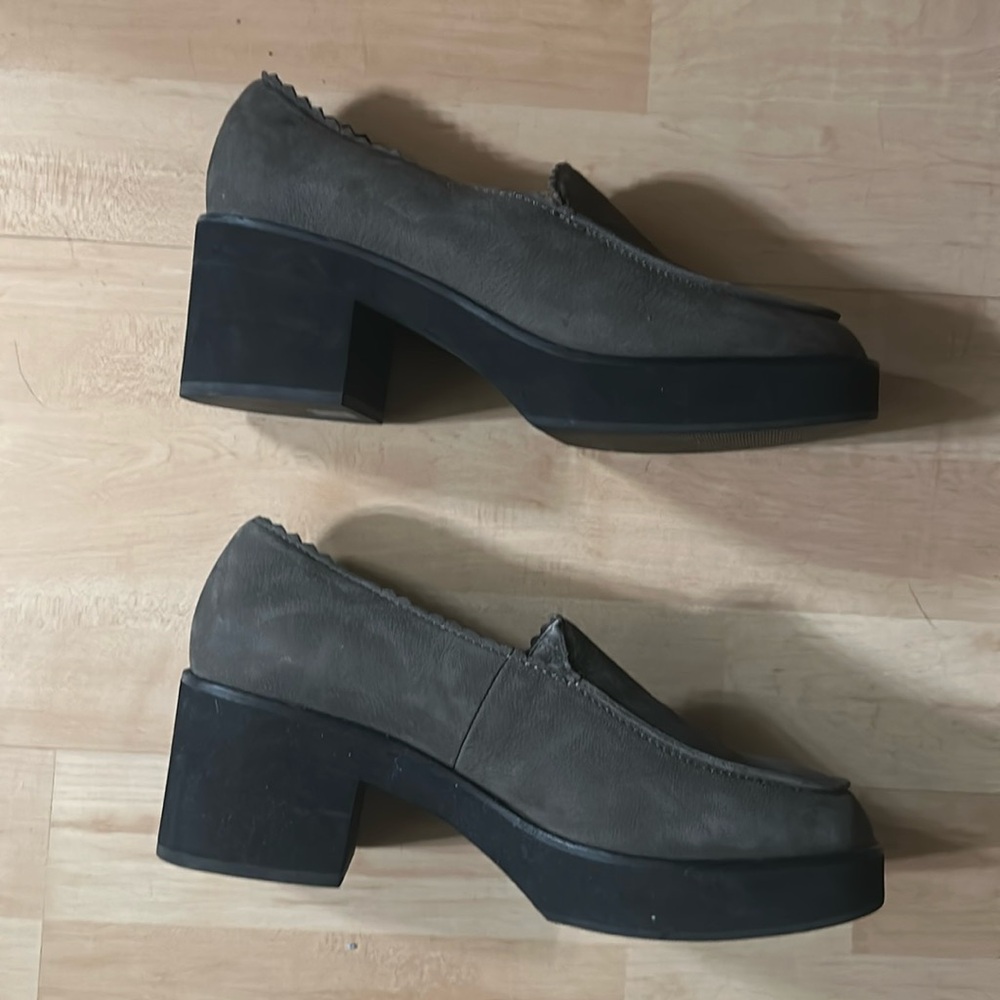Eileen Fisher Harria Leather Platform Loafer size 8.5